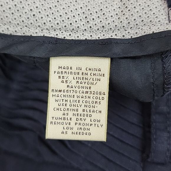 Elevenses blue linen blend shorts 6 - Picture 8 of 11